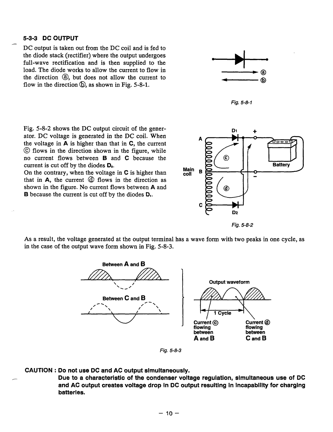 Baldor PC13R, BALDOR GENERATOR manual DC Output 