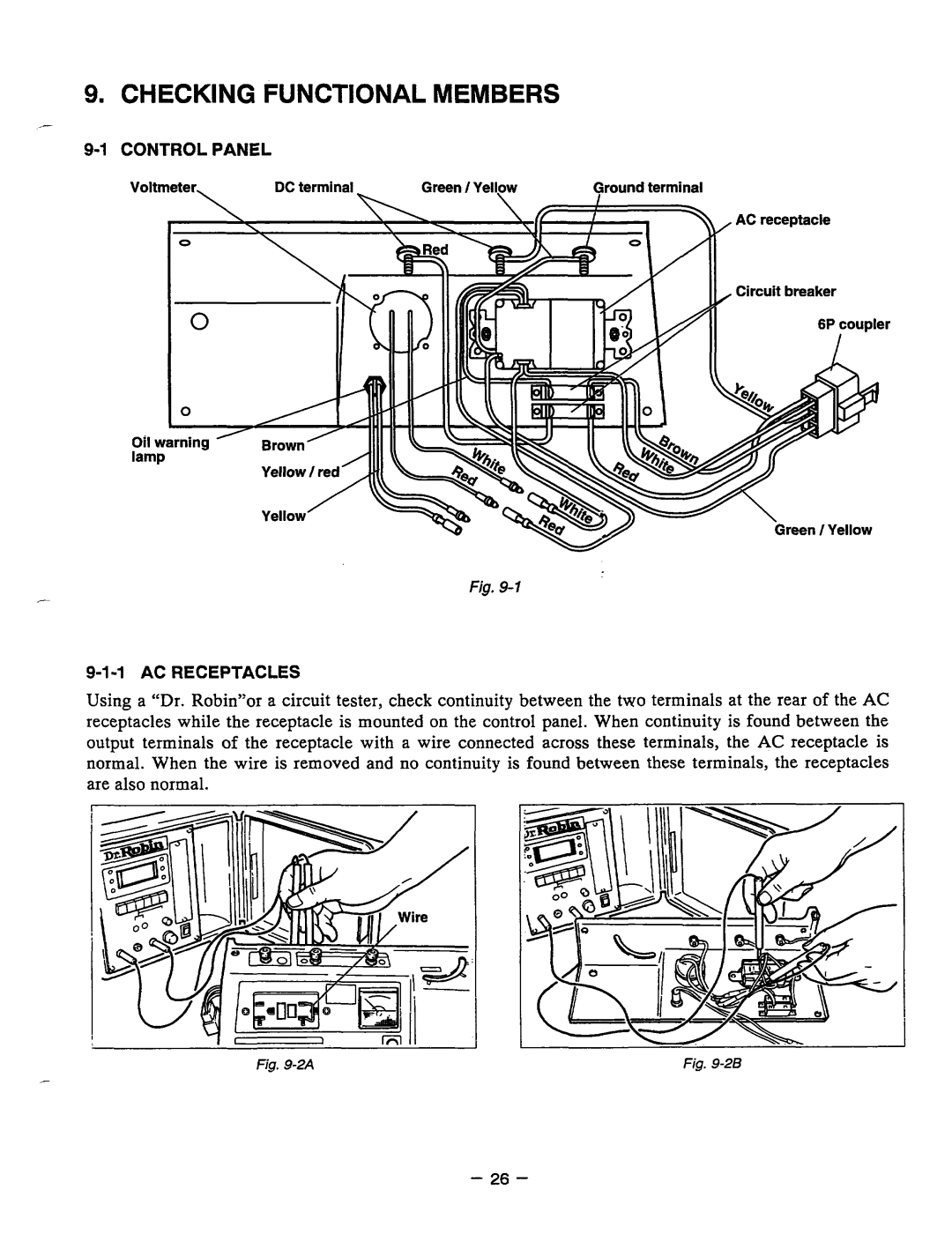 Baldor PC13R, BALDOR GENERATOR manual Checkingfunctionalmembers 