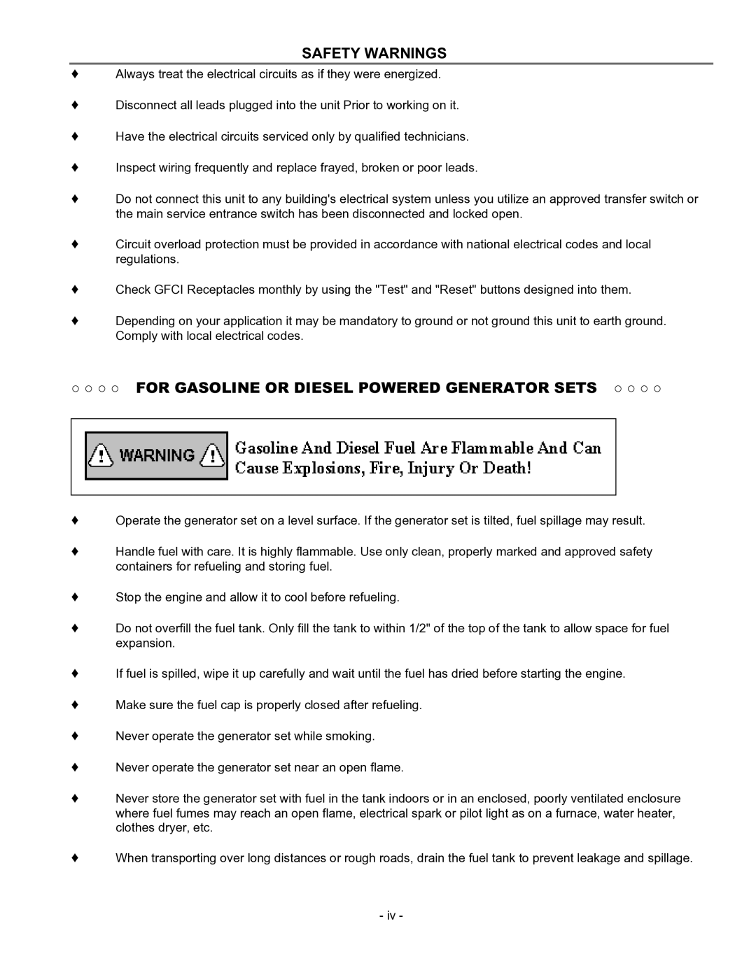 Baldor PC13R, BALDOR GENERATOR manual For Gasoline or Diesel Powered Generator Sets 