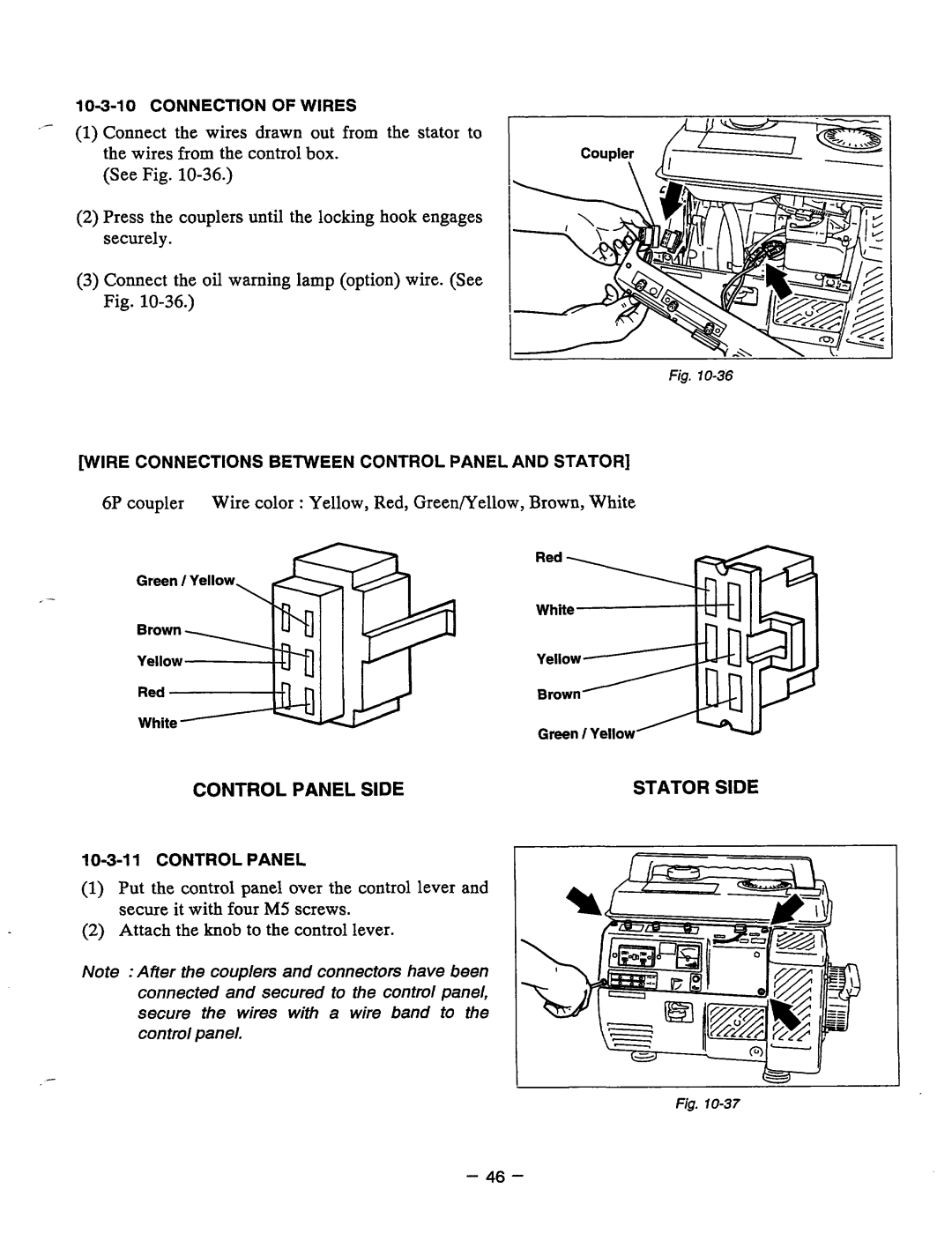 Baldor PC13R, BALDOR GENERATOR manual Control Panel Side 