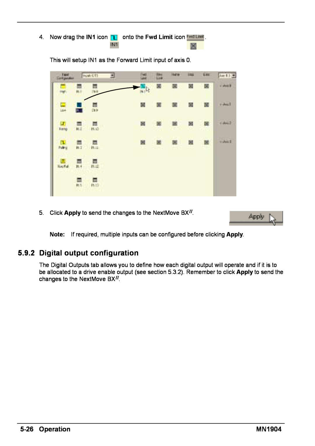 Baldor BXII installation manual Digital output configuration, 5-26Operation, MN1904 