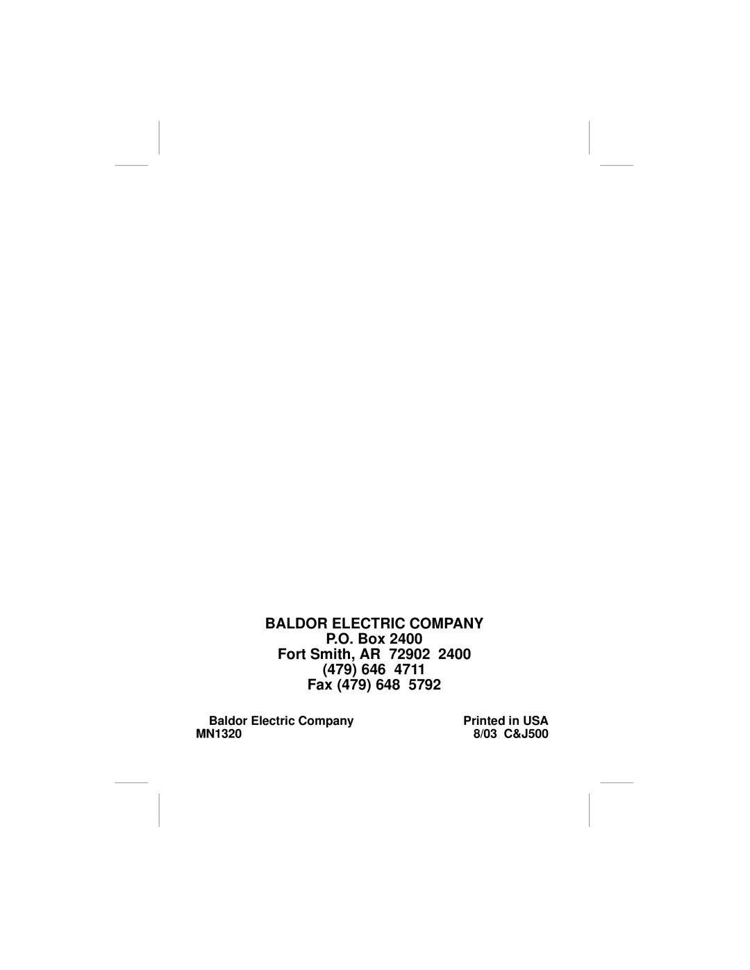 Baldor EXB013A01, Device Net Expansion Board manual  Baldor Electric Company MN1320 03 C&J500 