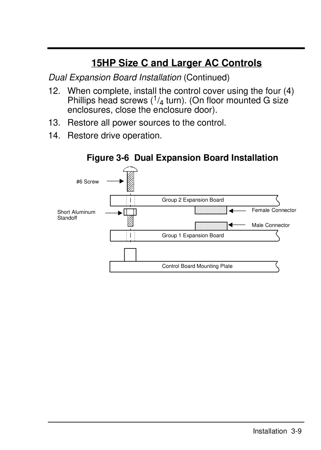 Baldor EXB009A01, Resolver to Digital Expansion Board manual Dual Expansion Board Installation 