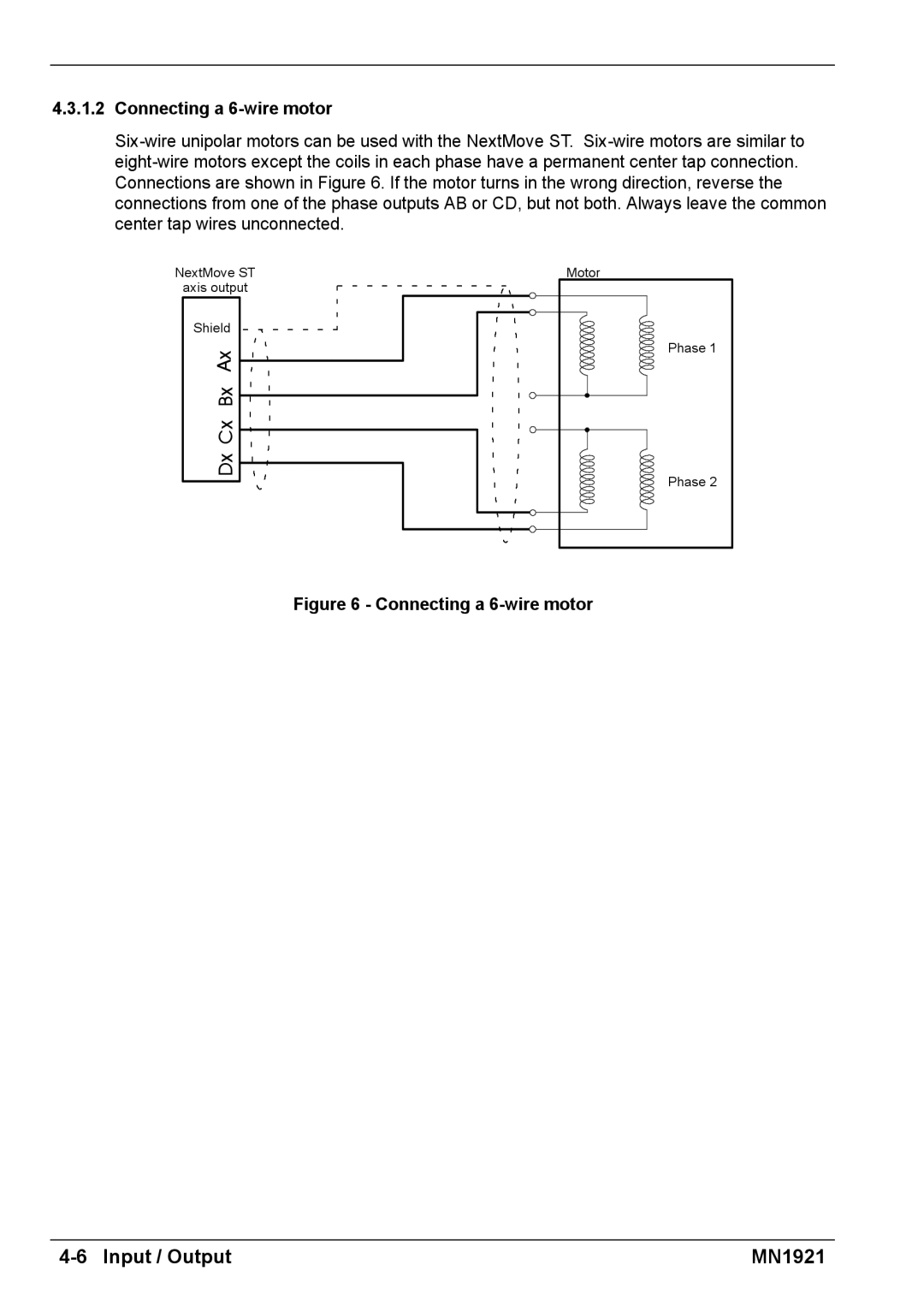 Baldor iMN1921 installation manual Connecting a 6-wire motor 