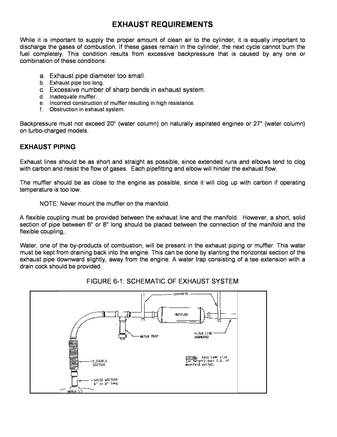 Baldor ISO9001 manual Exhaust Requirements, Exhaust Piping 