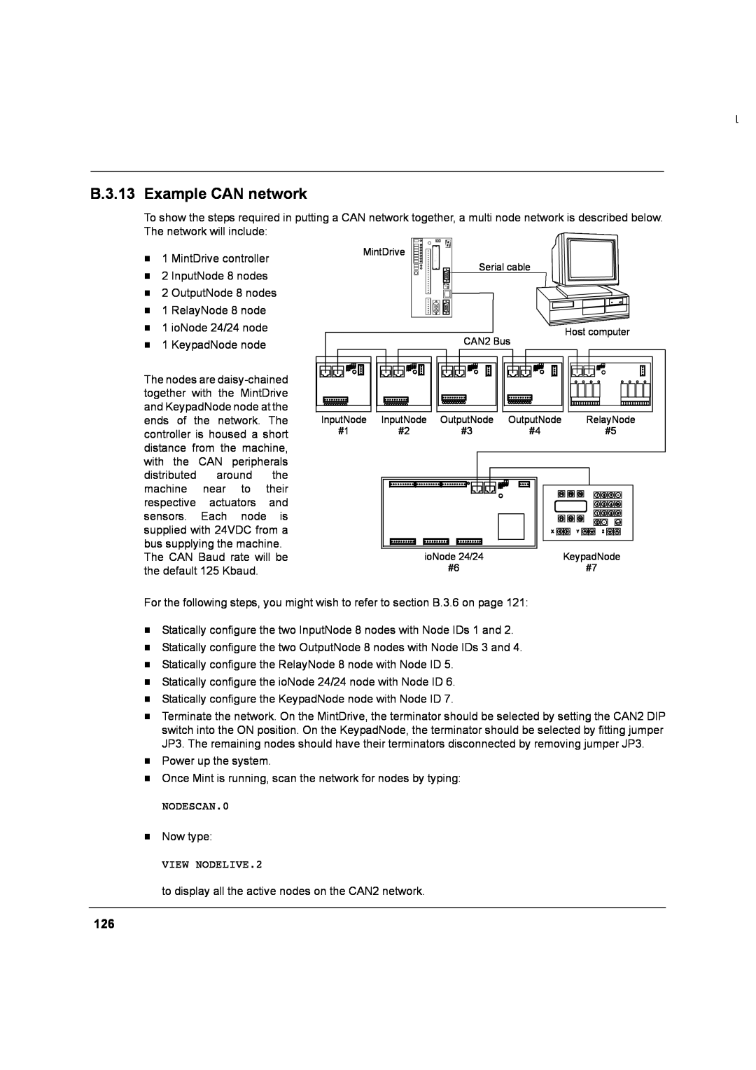 Baldor MN1274 06/2001 installation manual B.3.13 Example CAN network 