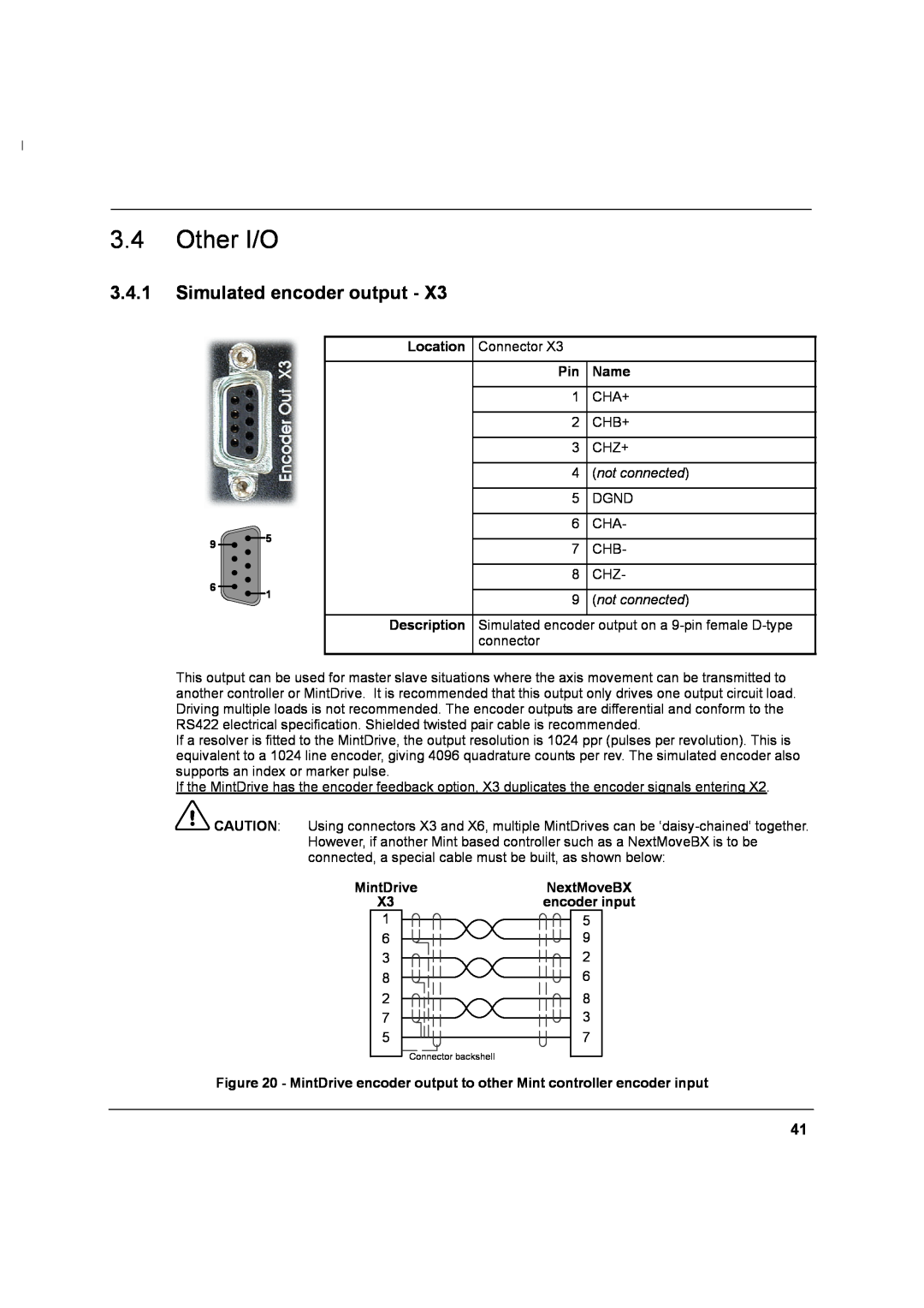 Baldor MN1274 06/2001 installation manual Other I/O, Simulated encoder output 