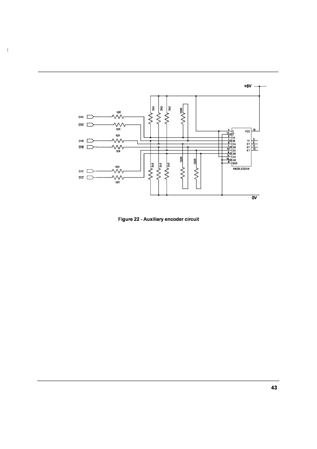 Baldor MN1274 06/2001 installation manual Auxiliary encoder circuit 
