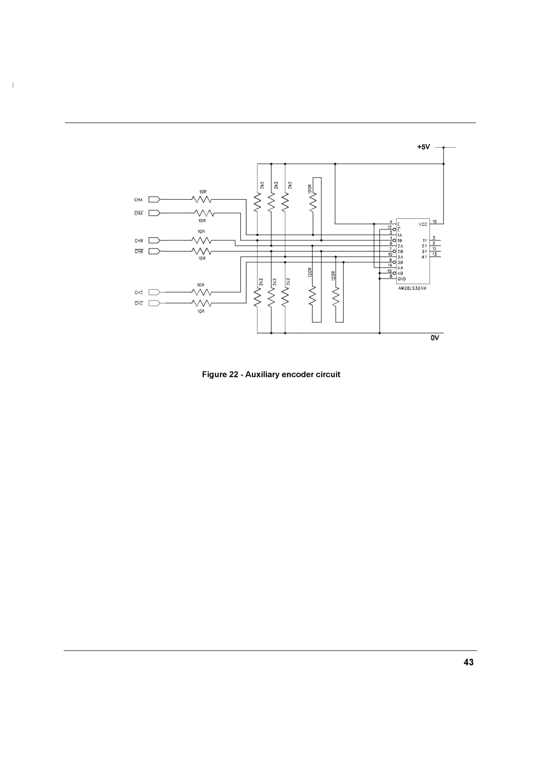 Baldor MN1274 06/2001 installation manual Auxiliary encoder circuit 