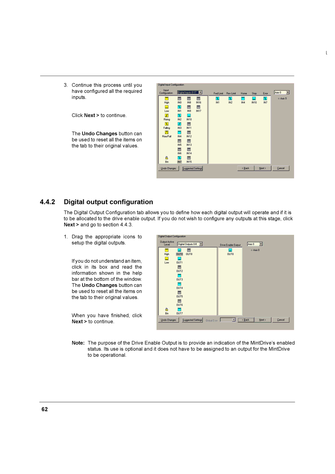 Baldor MN1274 06/2001 installation manual Digital output configuration 