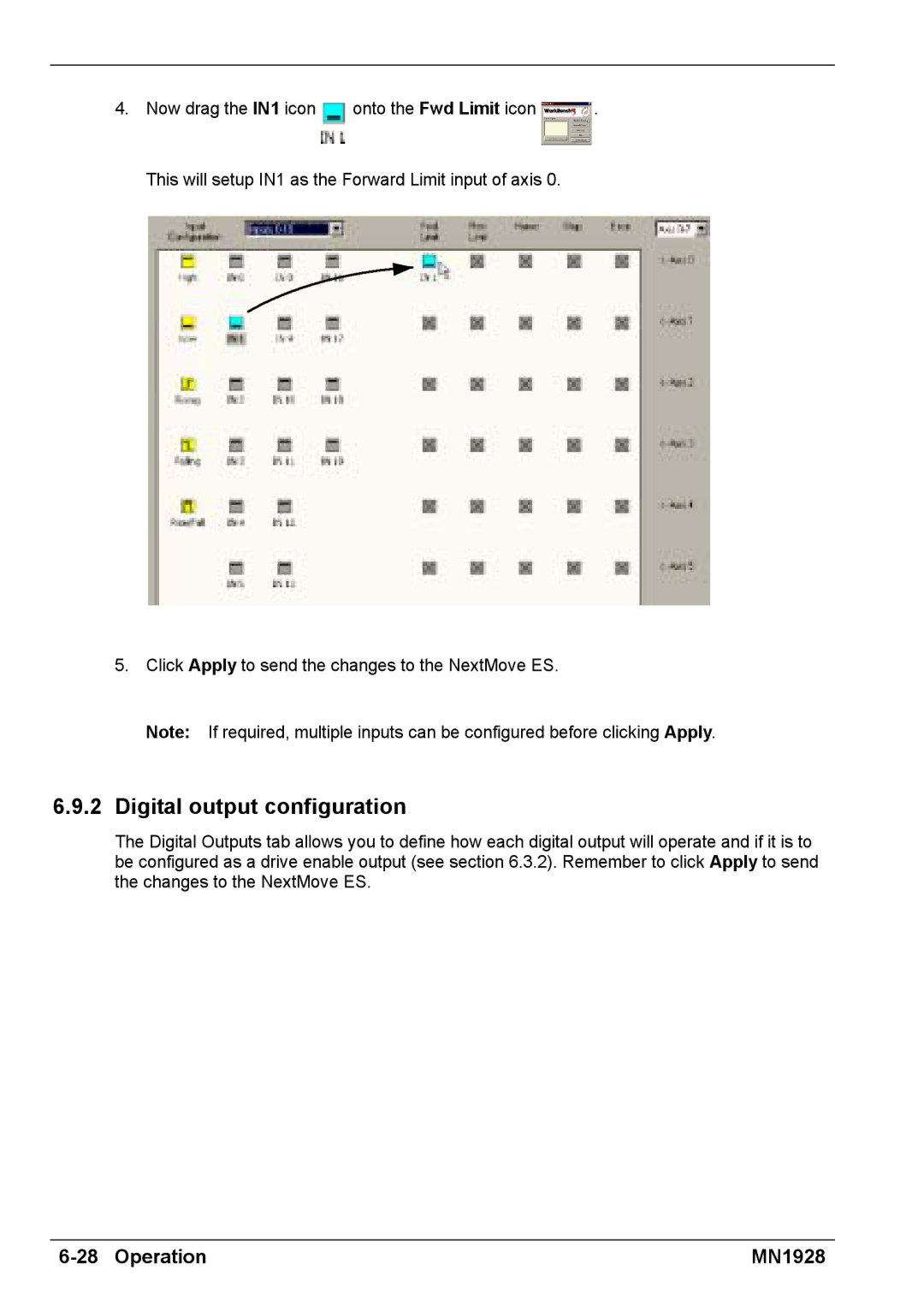 Baldor MN1928 installation manual Digital output configuration 