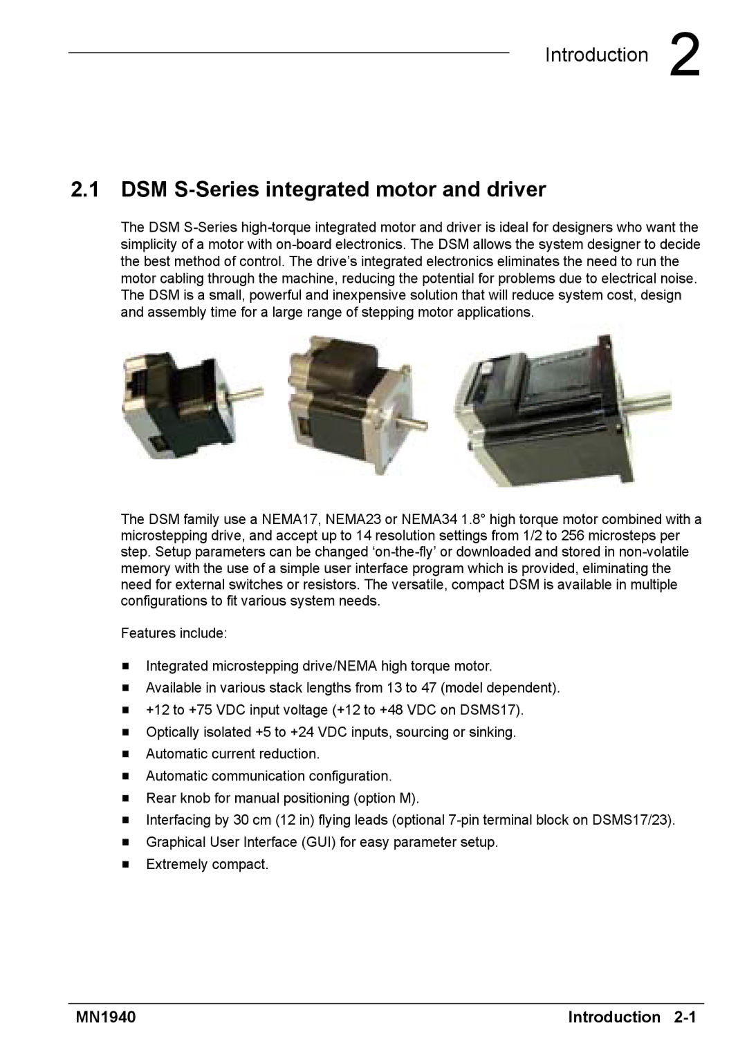 Baldor installation manual DSM S-Series integrated motor and driver, MN1940 Introduction 