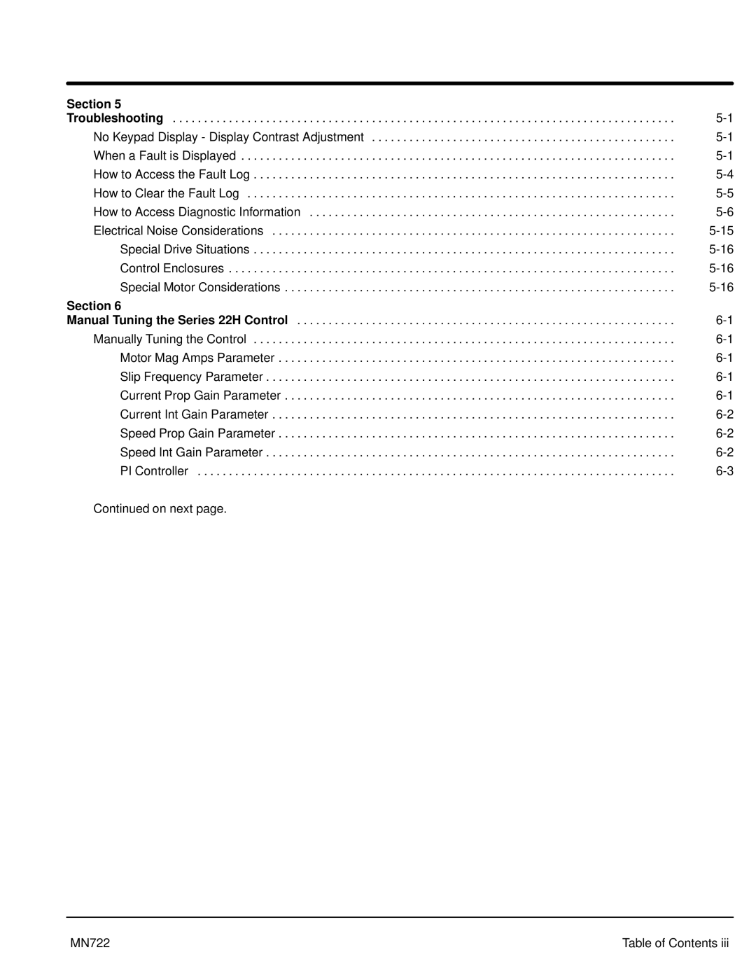 Baldor mn722 manual Section 