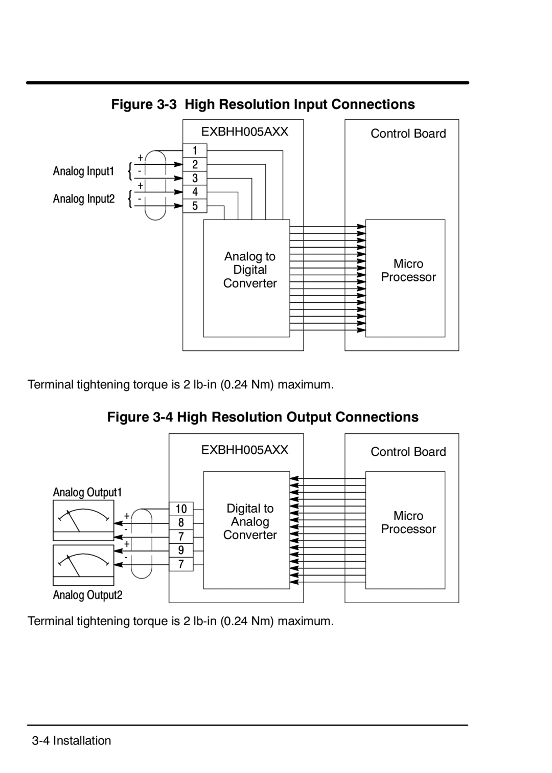 Baldor MN754 manual ‐3 High Resolution Input Connections 