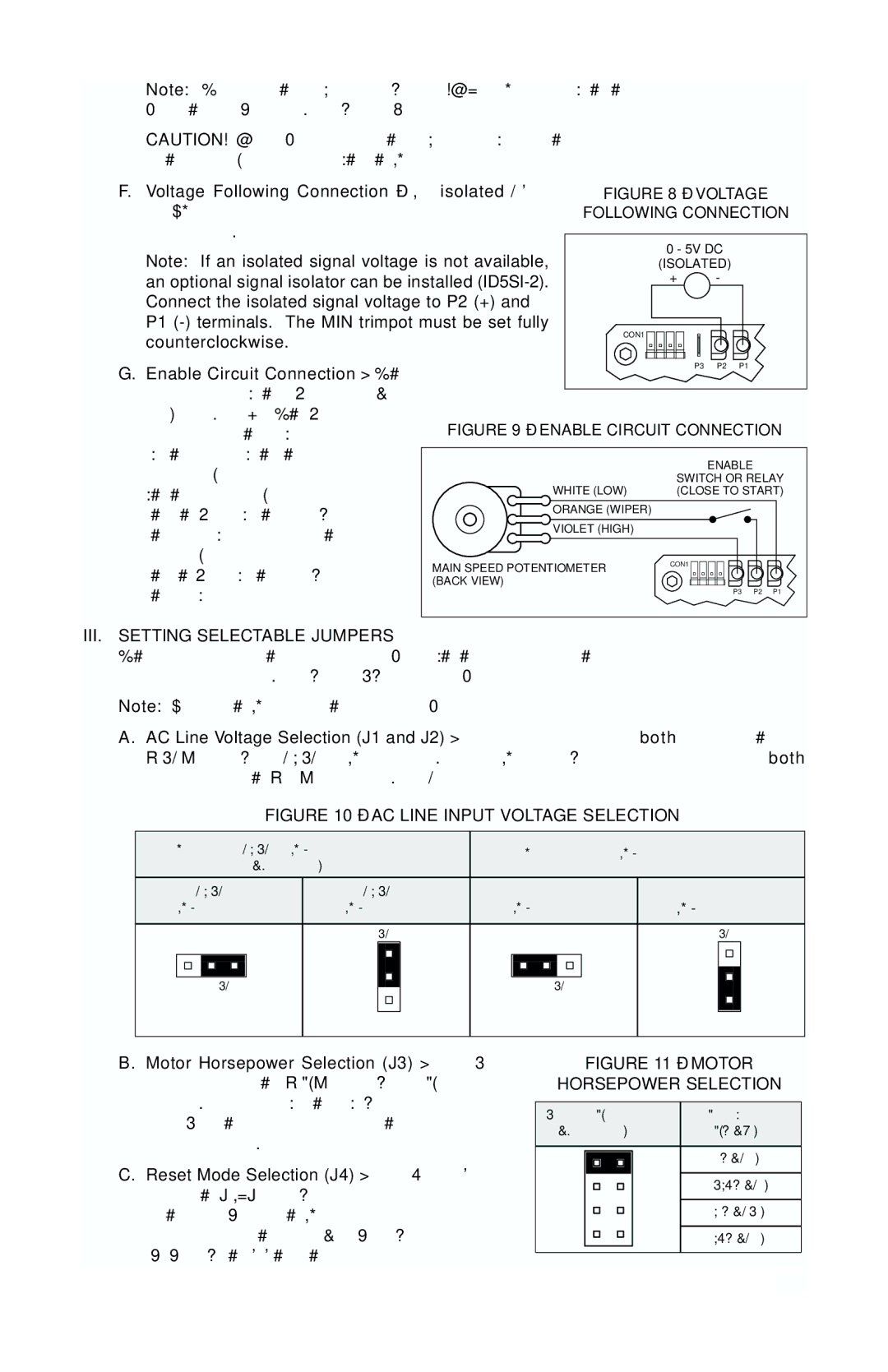 Baldor MN781W manual III. Setting Selectable Jumpers, AC Line Input Voltage Selection 