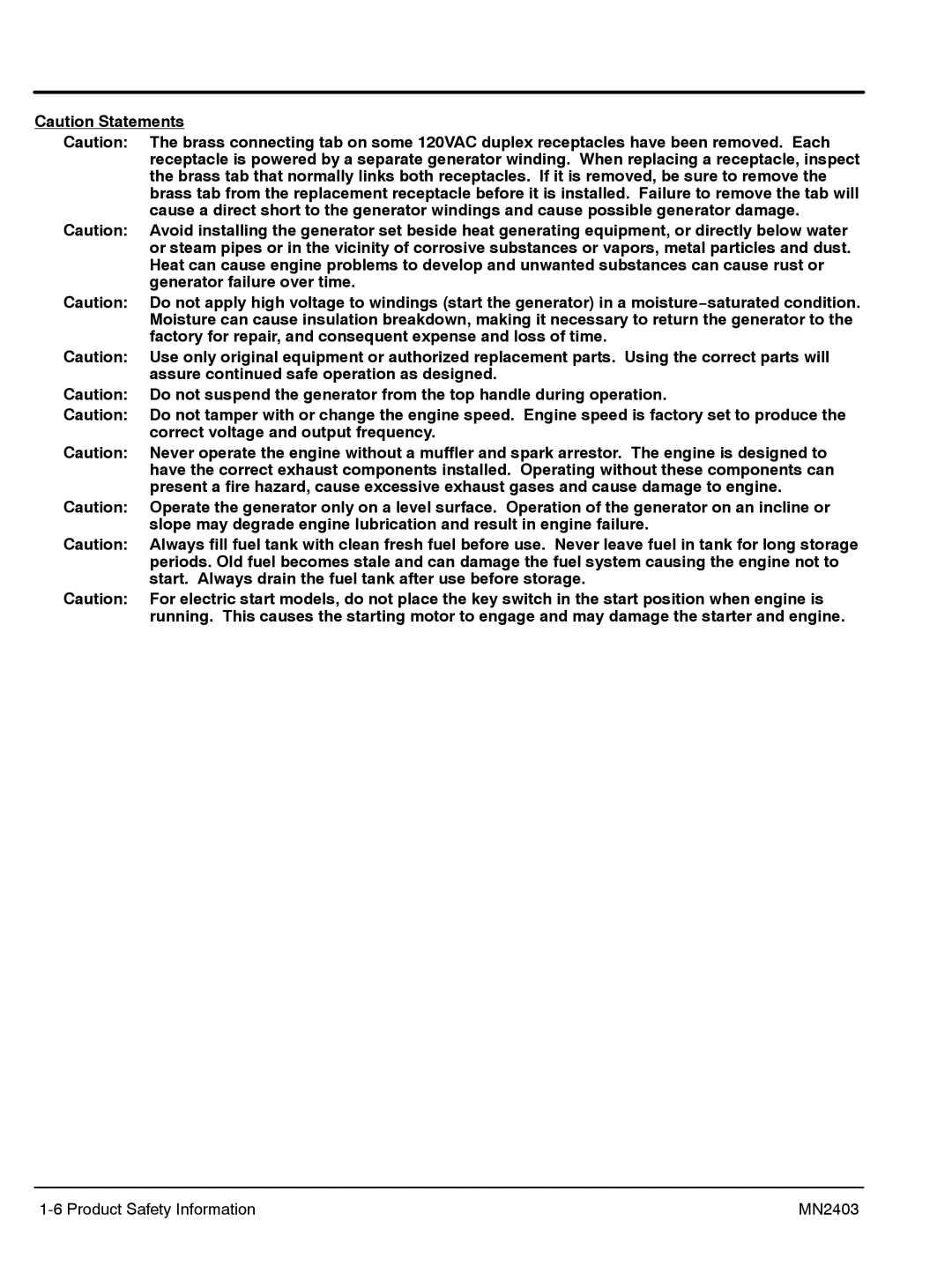 Baldor PC43RI, PC32RI manual Product Safety Information MN2403 