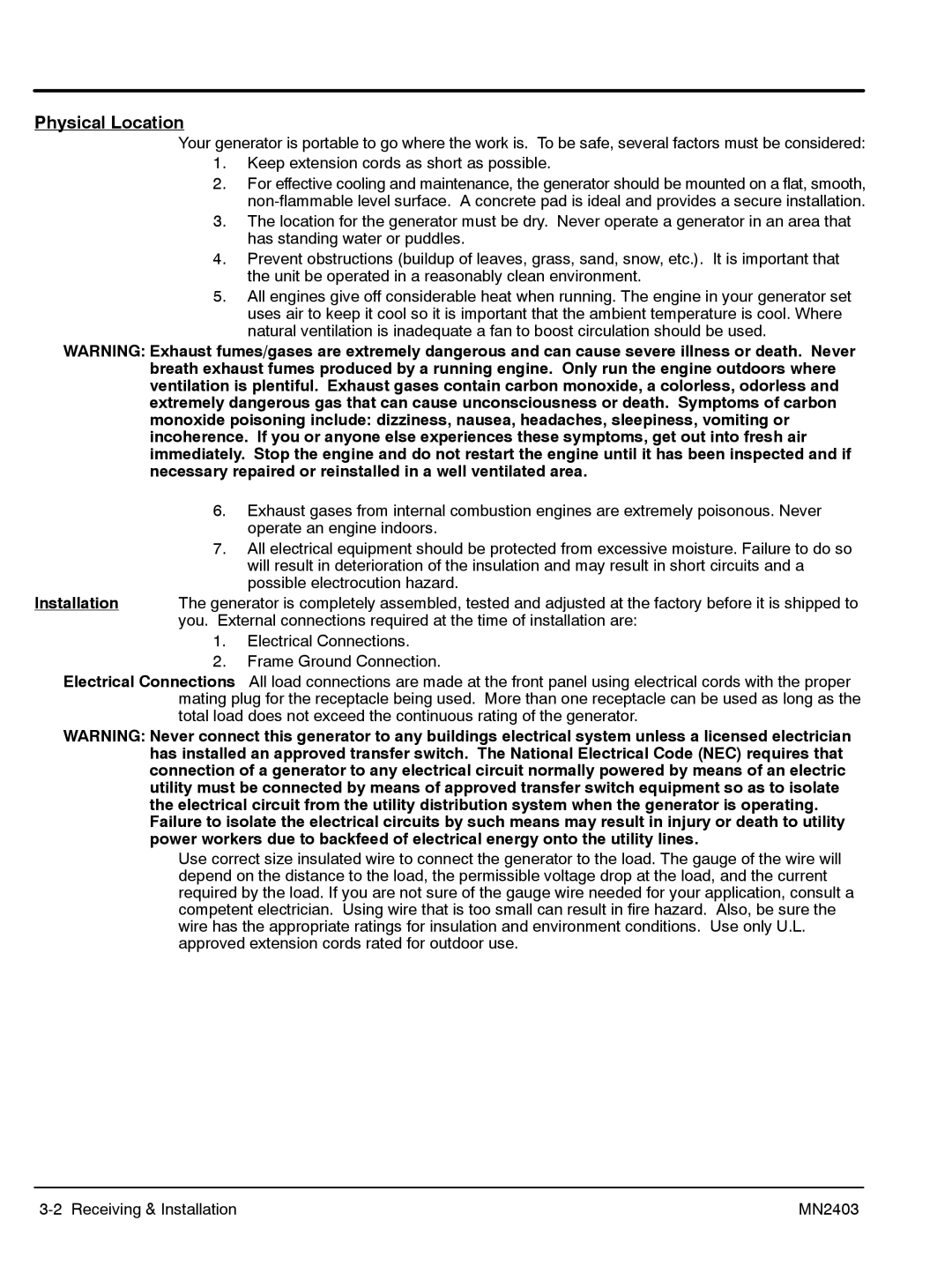 Baldor PC43RI, PC32RI manual Physical Location 