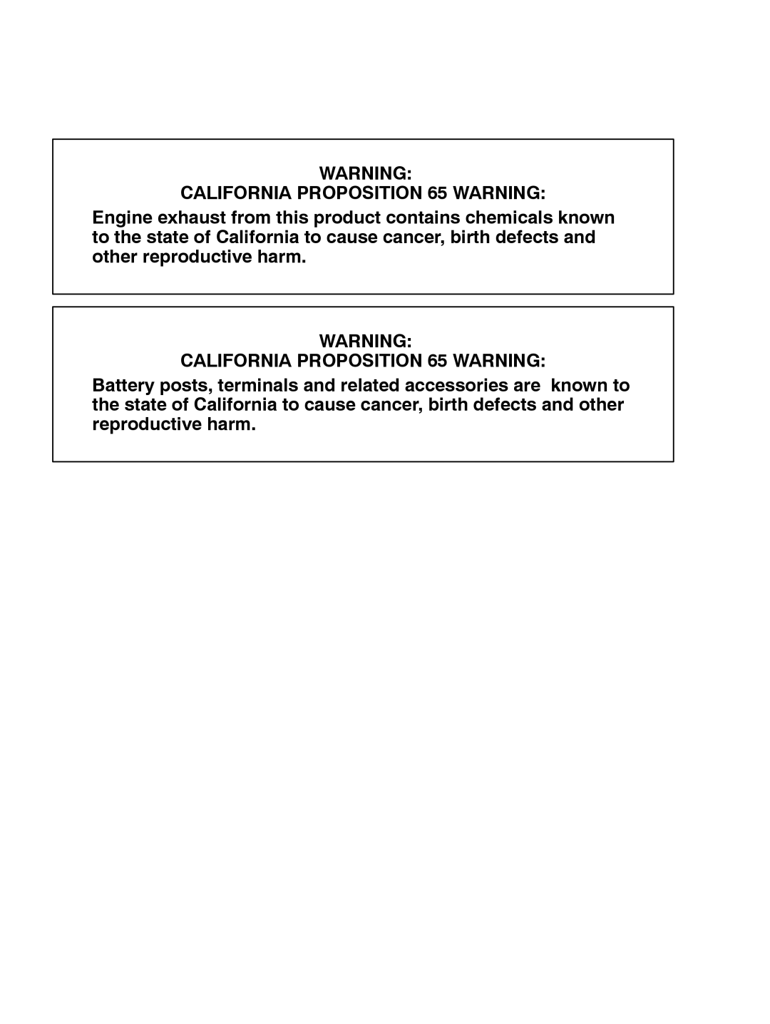 Baldor PC43RI, PC32RI manual California Proposition 65 Warning 