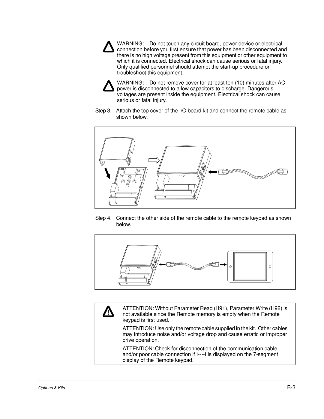 Baldor VS1MD instruction manual Options & Kits 