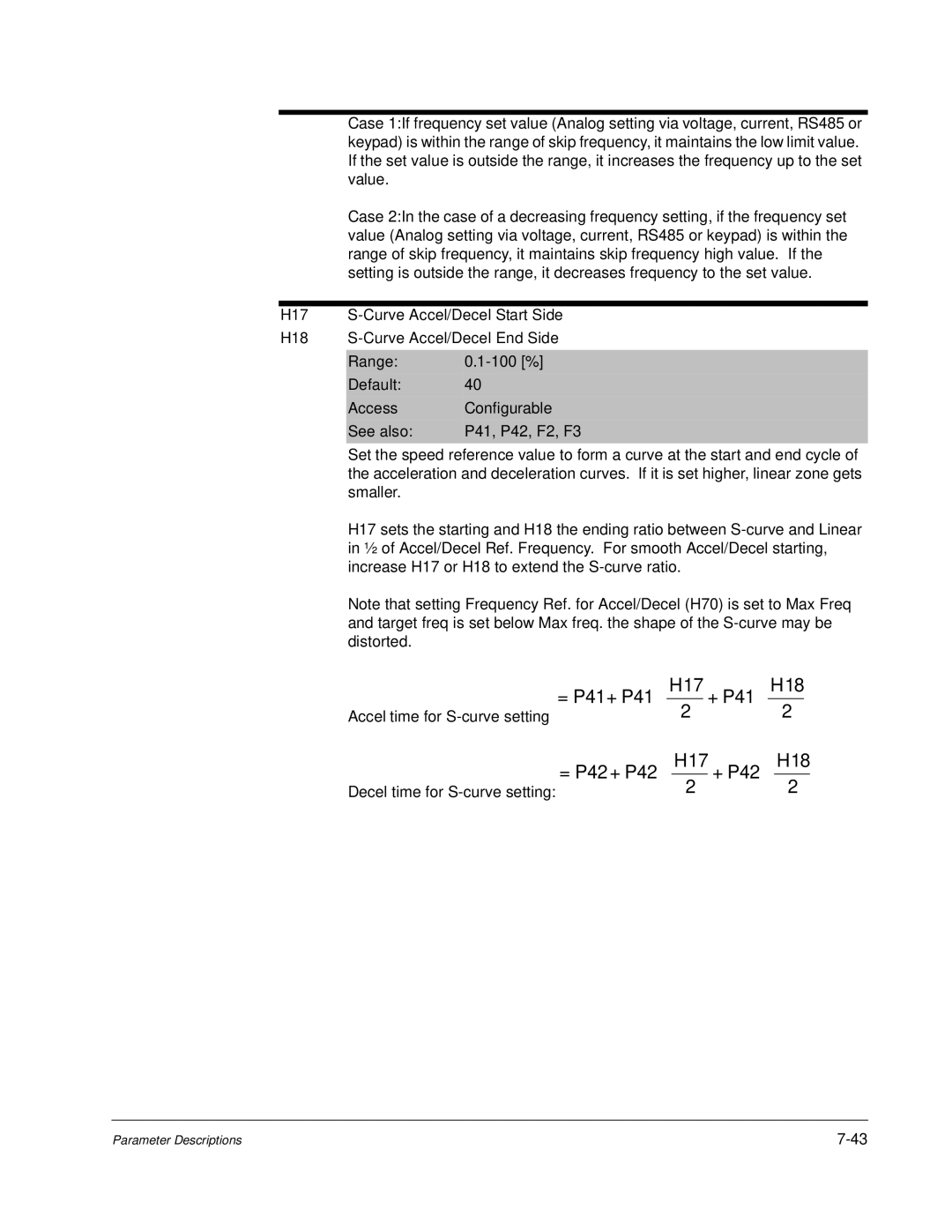 Baldor VS1MD instruction manual = P41 + P41⋅ H17 + P41⋅ H18 = P42 + P42 ⋅ H17 + P42 ⋅ H18 