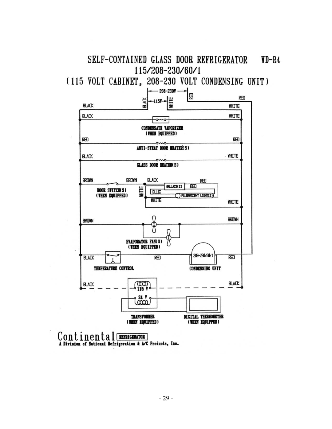 Bally Refrigerated Boxes Refrigerators/Freezers/Warmers manual 