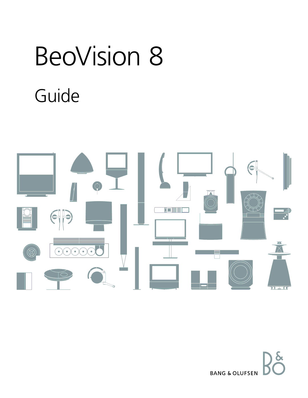 Bang & Olufsen 8 manual BeoVision 