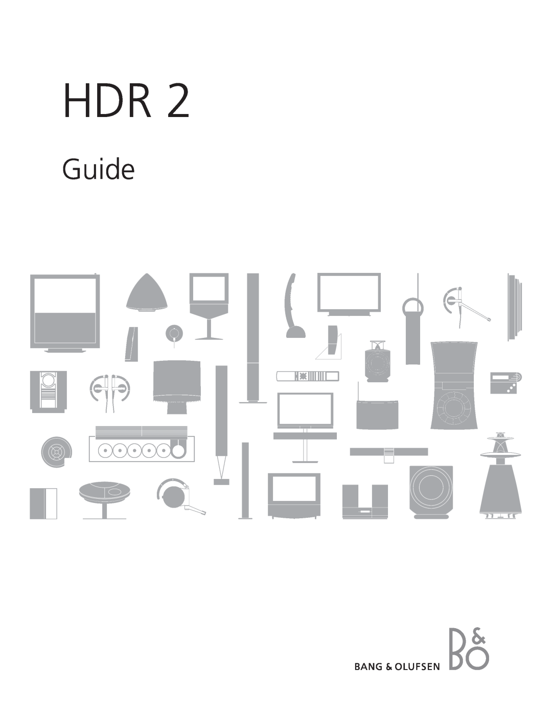 Bang & Olufsen HDR 2 manual Guide 