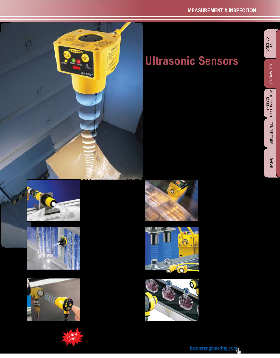 Banner L-GAGE manual U-Gage, Ultrasonic Sensors, Measurement & Inspection 