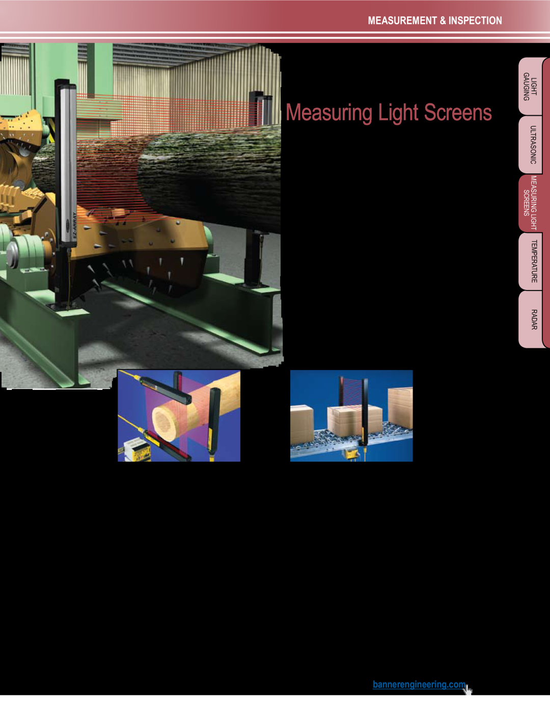 Banner L-GAGE manual A-Gage, Measuring Light Screens, Measurement & Inspection 