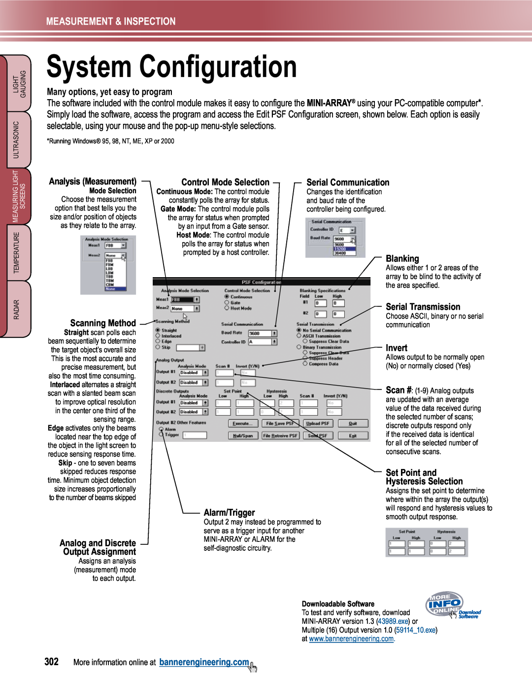 Banner L-GAGE manual System Configuration, Measurement & Inspection, More information online at bannerengineering.com 