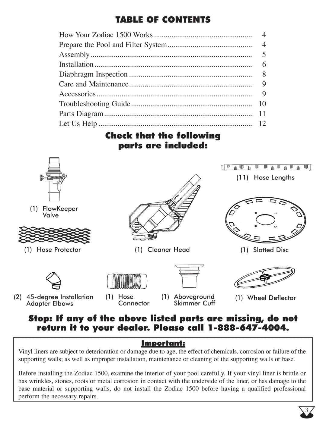 Baracoda 1500 owner manual Table of Contents 