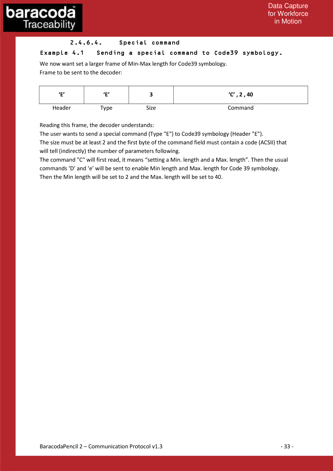 Baracoda 2 manual Data Capture for Workforce in Motion 