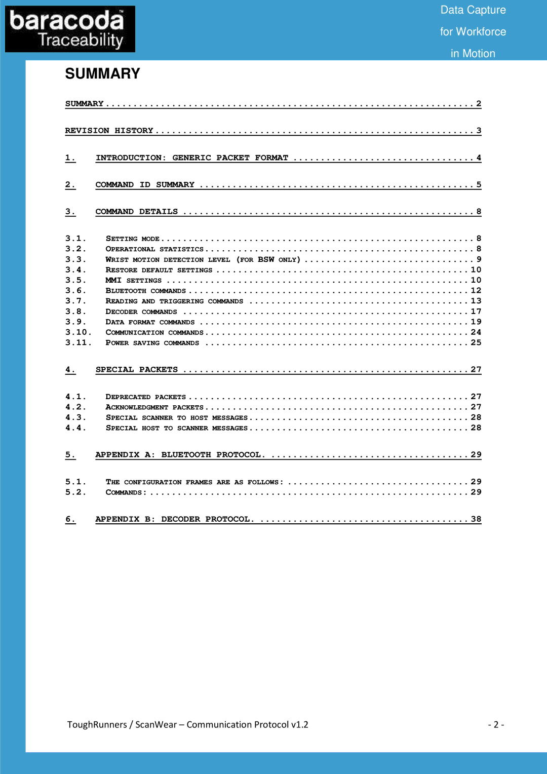 Baracoda All in One Printer manual Summary 