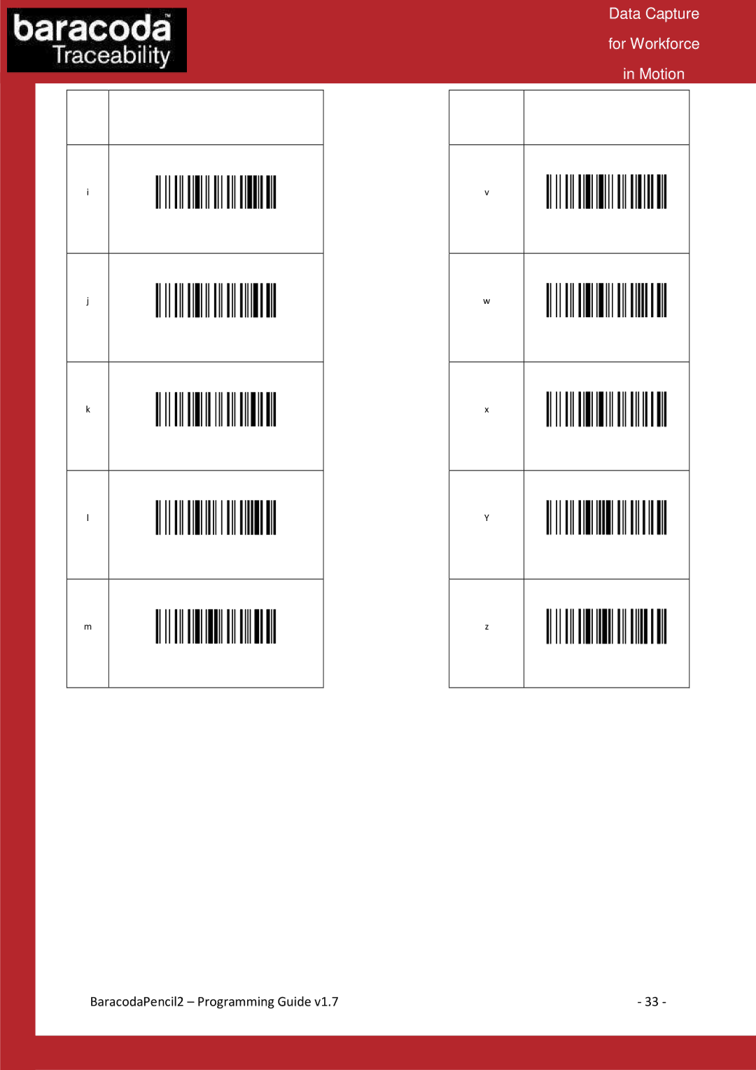 Baracoda Computer Accessories manual Data Capture For Workforce Motion 