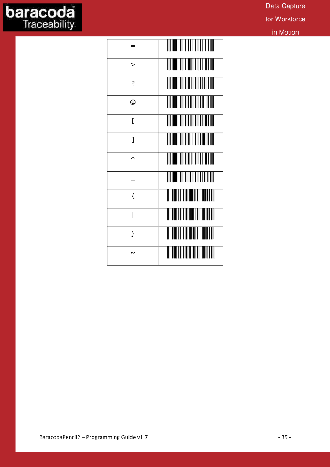 Baracoda Computer Accessories manual Data Capture For Workforce Motion 