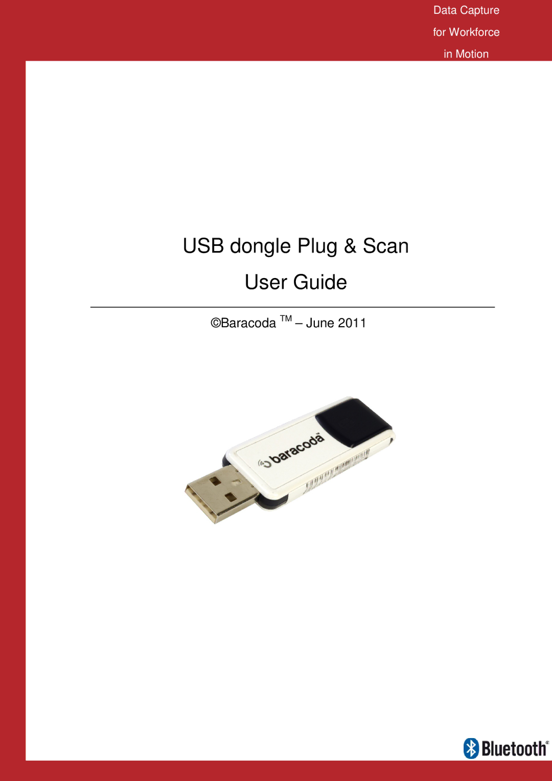 Baracoda Computer Drive manual SB dongle Plug & Scan User Guide 