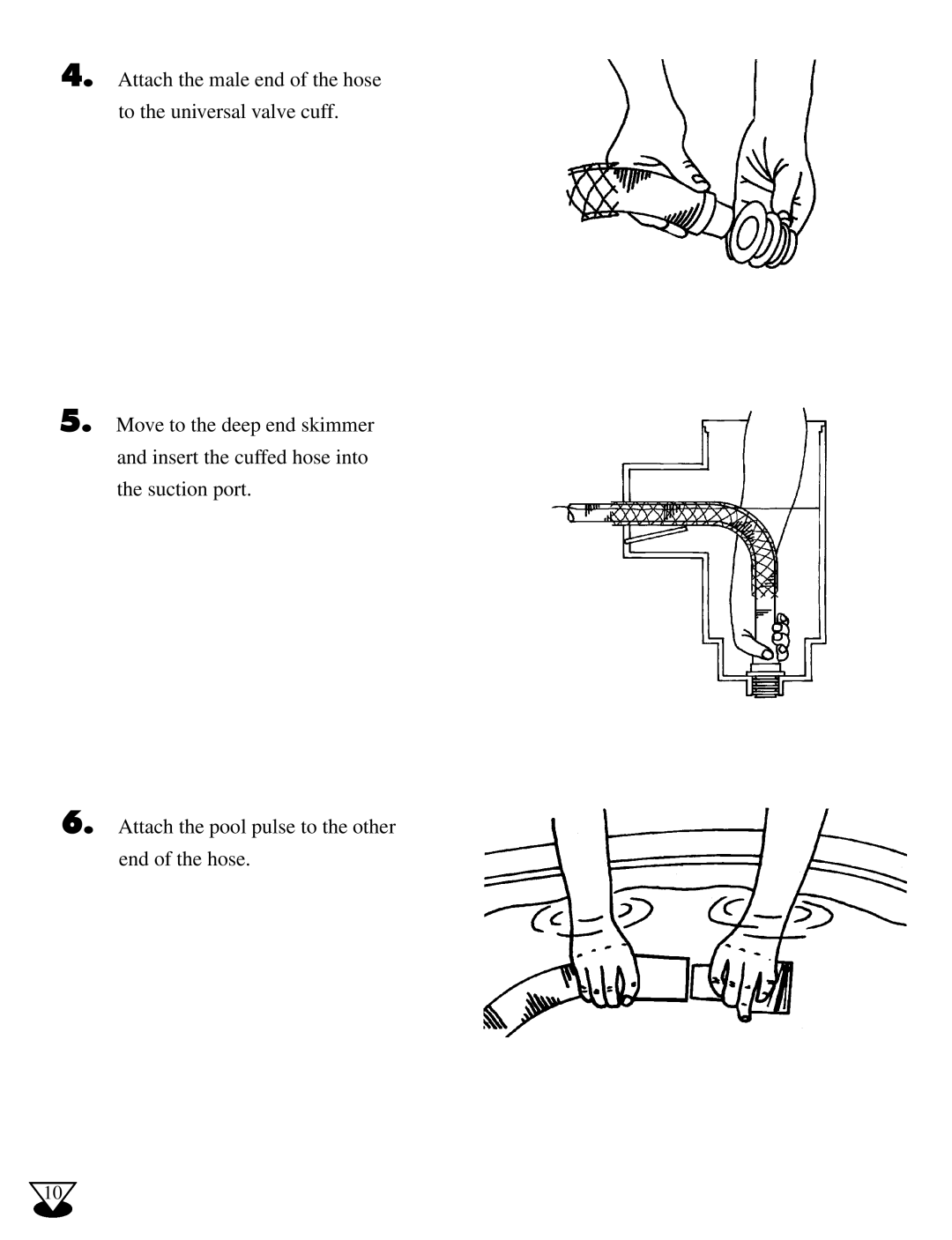 Baracoda G3 owner manual Attach the male end of the hose to the universal valve cuff 
