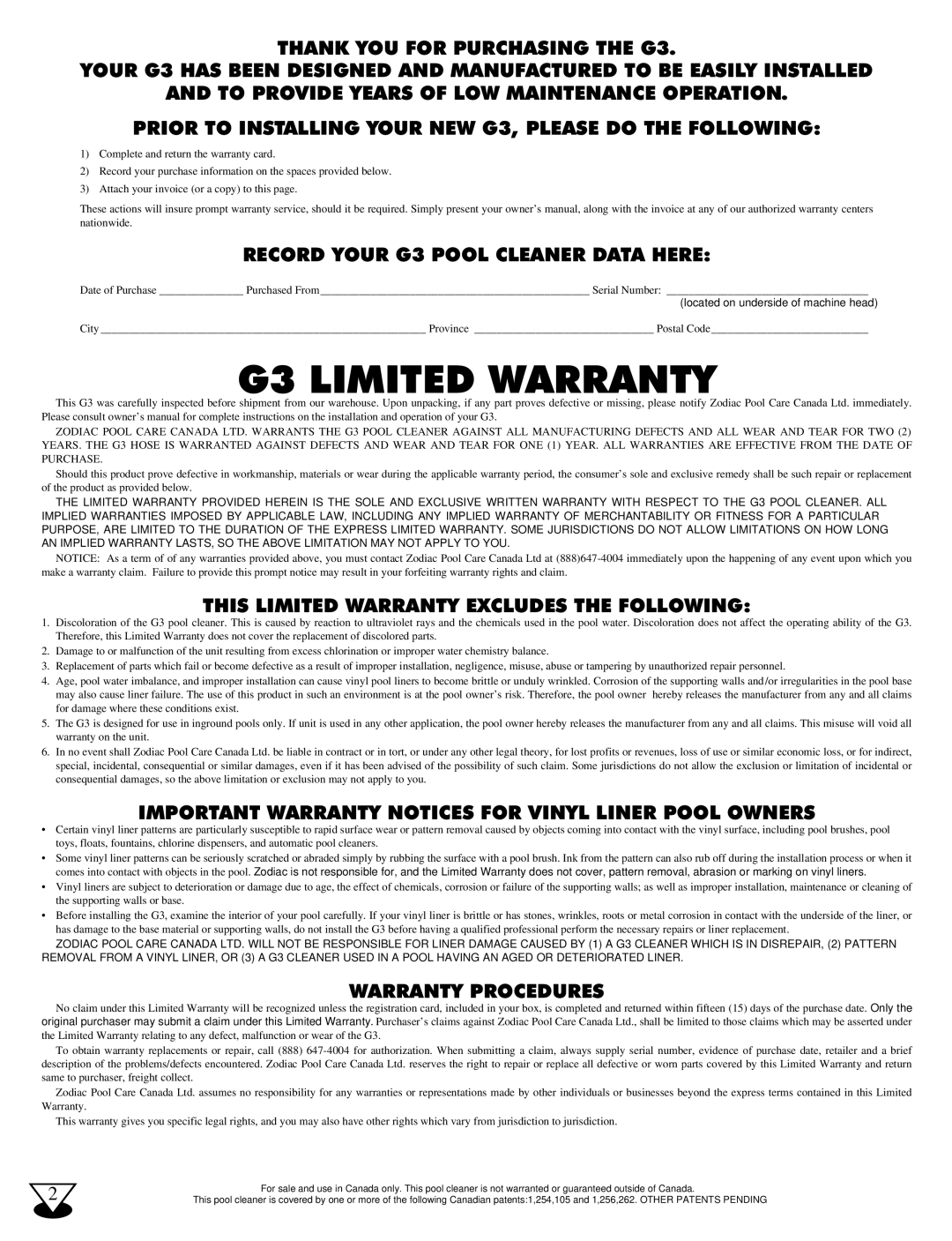 Baracoda owner manual G3 Limited Warranty 