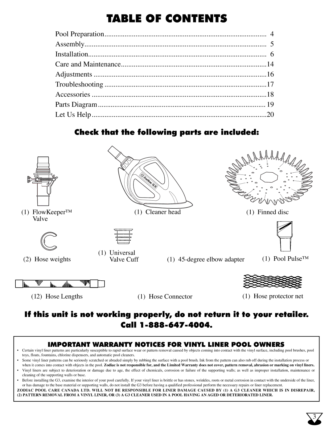 Baracoda G3 owner manual Table of Contents 