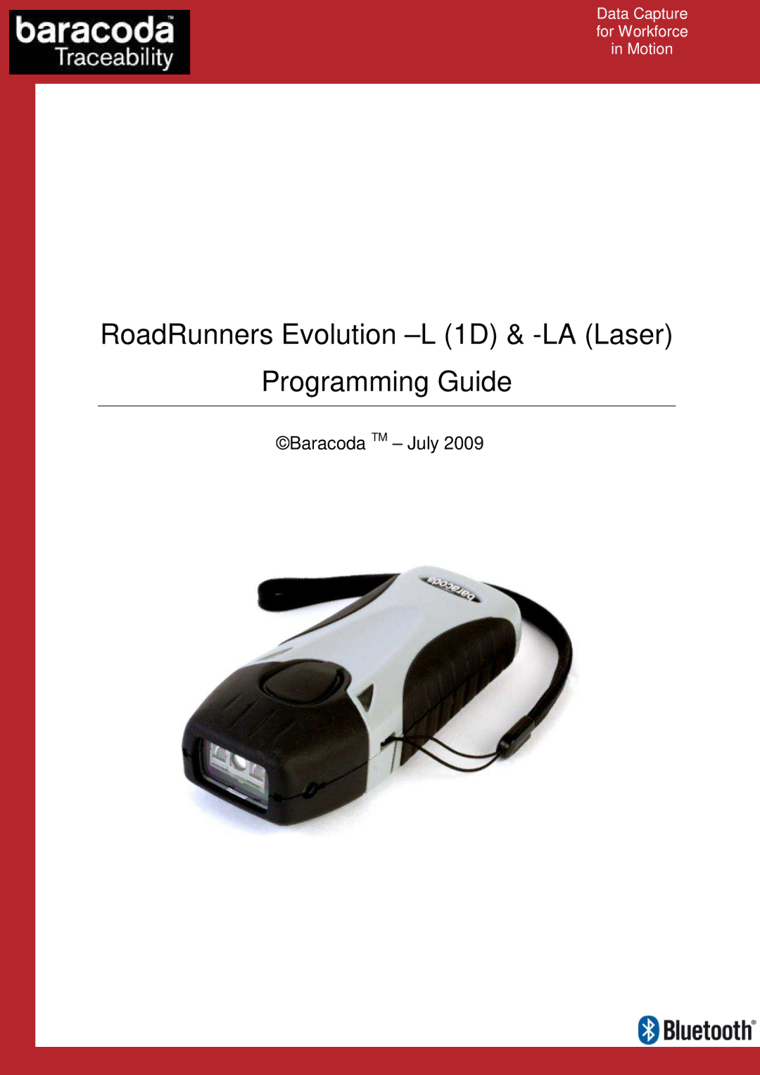 Baracoda manual RoadRunners Evolution -L 1D & -LA Laser Programming Guide 