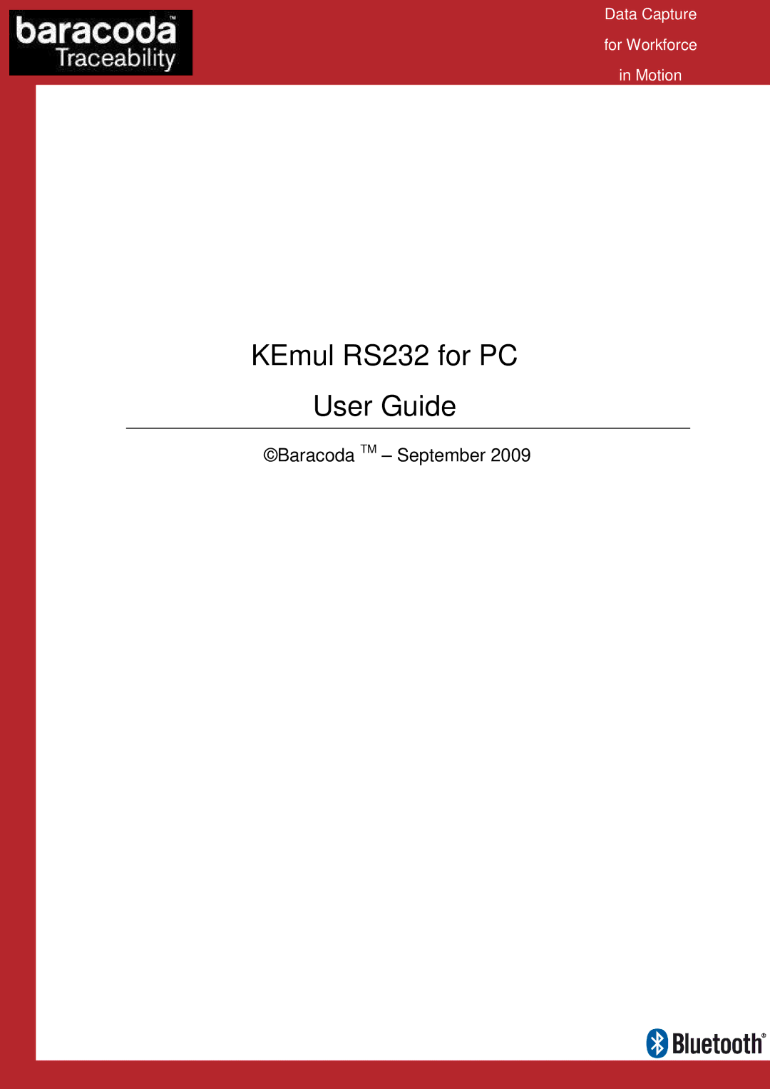 Baracoda manual KEmul RS232 for PC User Guide 