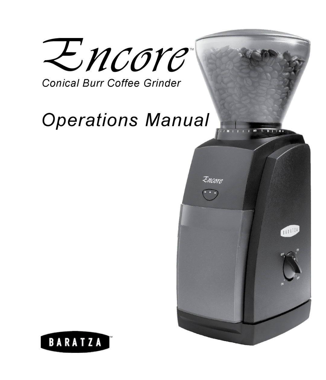 Baratza G385 manual Operations Manual 