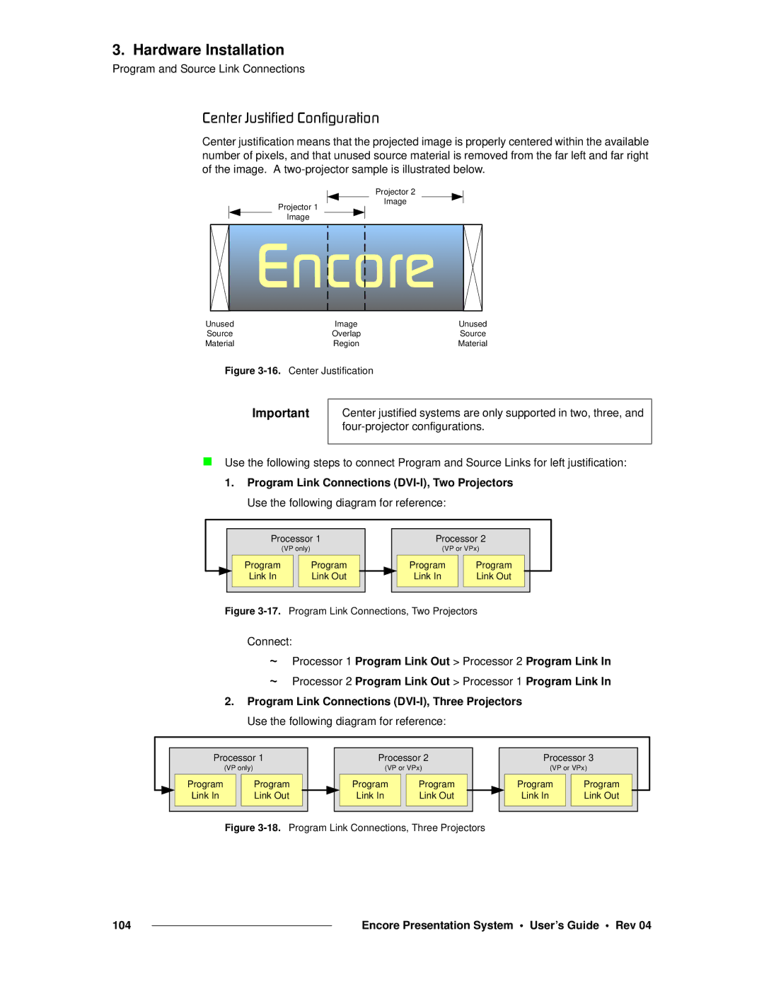 Barco 26-0313000-00 manual `ÉåíÉê=gìëíáÑáÉÇ=`çåÑáÖìê~íáçå, Center Justification 