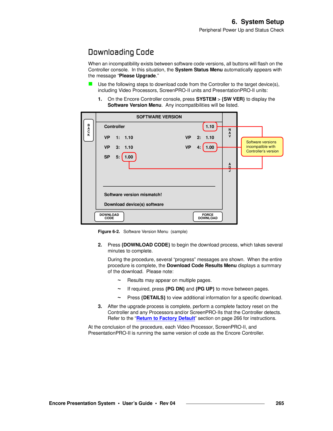 Barco 26-0313000-00 manual Açïåäç~ÇáåÖ=`çÇÉ, Encore Presentation System User’s Guide Rev 265 