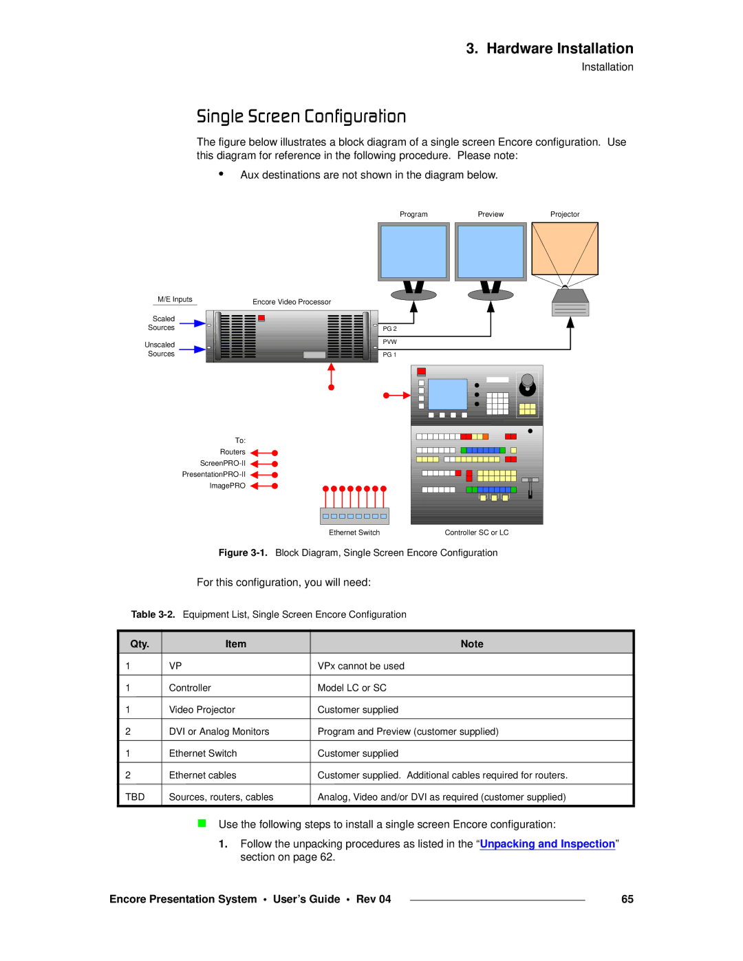 Barco 26-0313000-00 manual PáåÖäÉ=pÅêÉÉå=`çåÑáÖìê~íáçå, For this configuration, you will need 