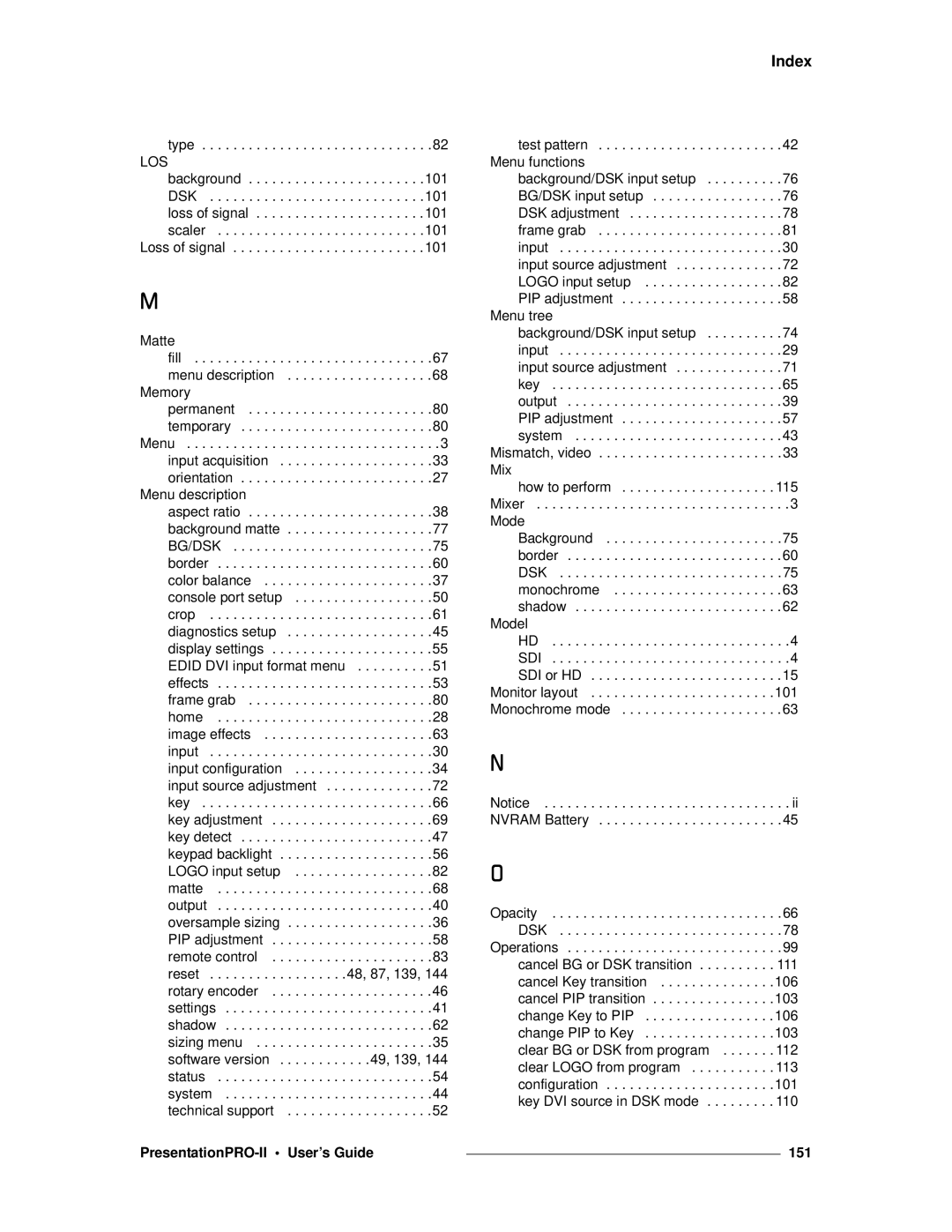 Barco 26-0405000-00 manual 151 