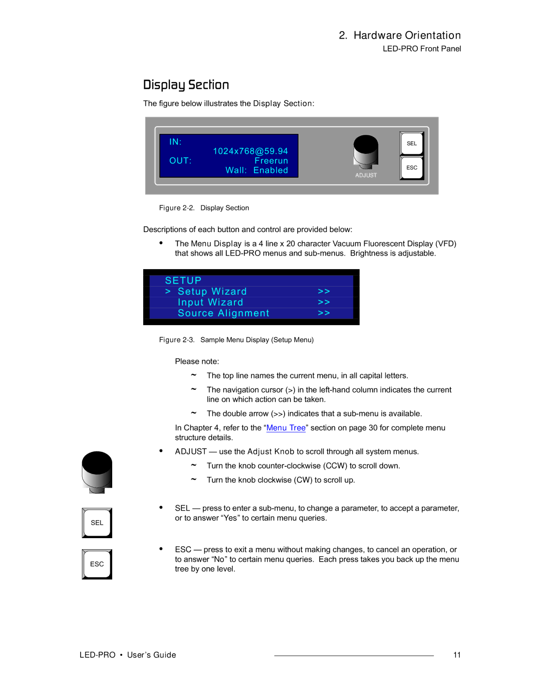 Barco LED-PRO, 26-0501000-00 manual Aáëéä~ó=pÉÅíáçå, Setup Wizard Input Wizard Source Alignment 