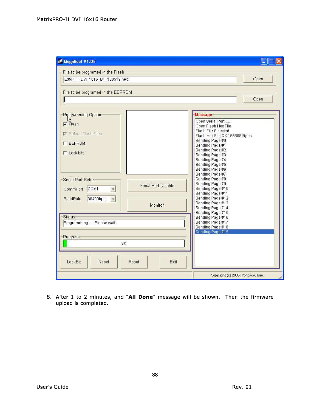 Barco 26-1302001-00 manual MatrixPRO-II DVI 16x16 Router, User’s Guide 