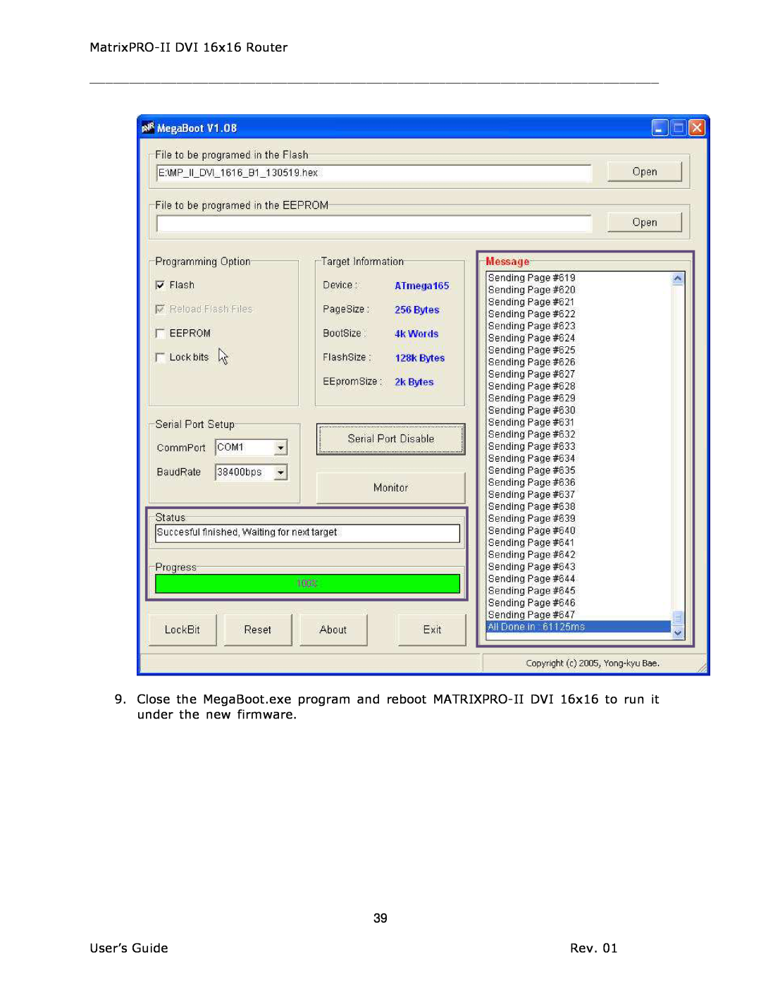 Barco 26-1302001-00 manual MatrixPRO-II DVI 16x16 Router, User’s Guide 