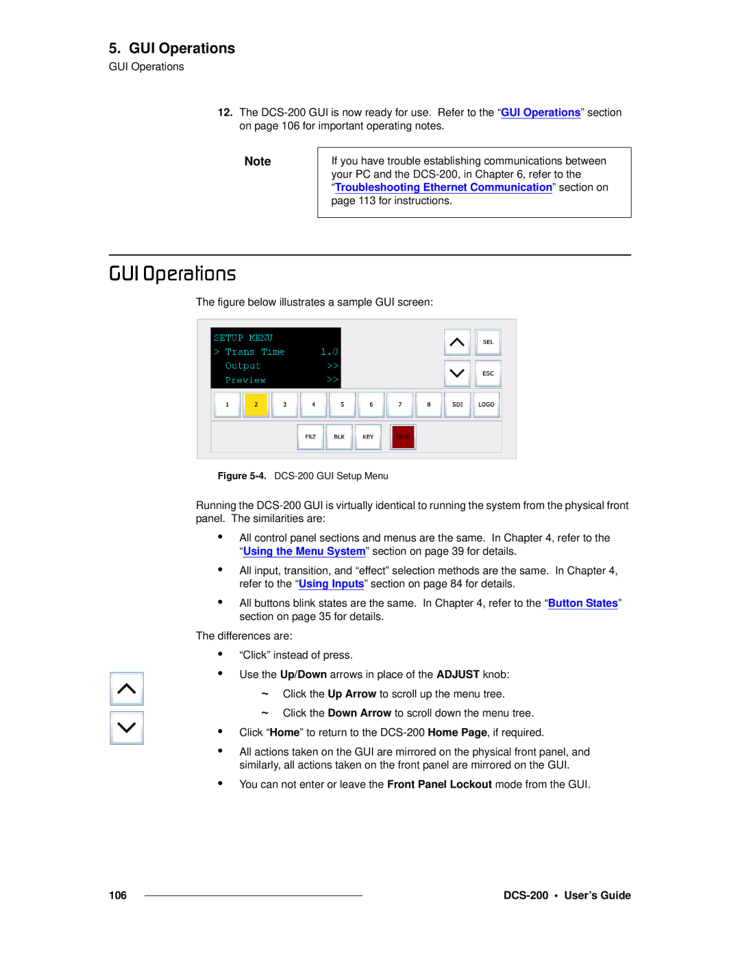 Barco DCS-200 manual Drf=léÉê~íáçåë, Figure below illustrates a sample GUI screen 